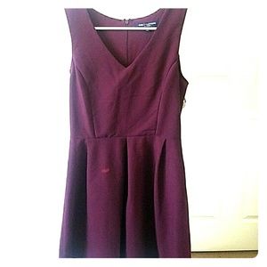 Burgundy dress